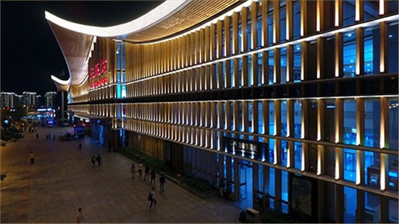 亮化設計施工后的夜景