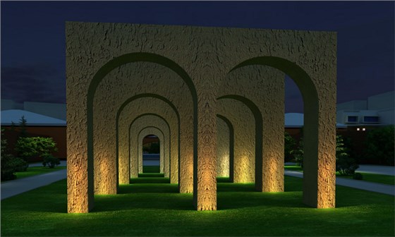 延安中軸線夜景規劃設計